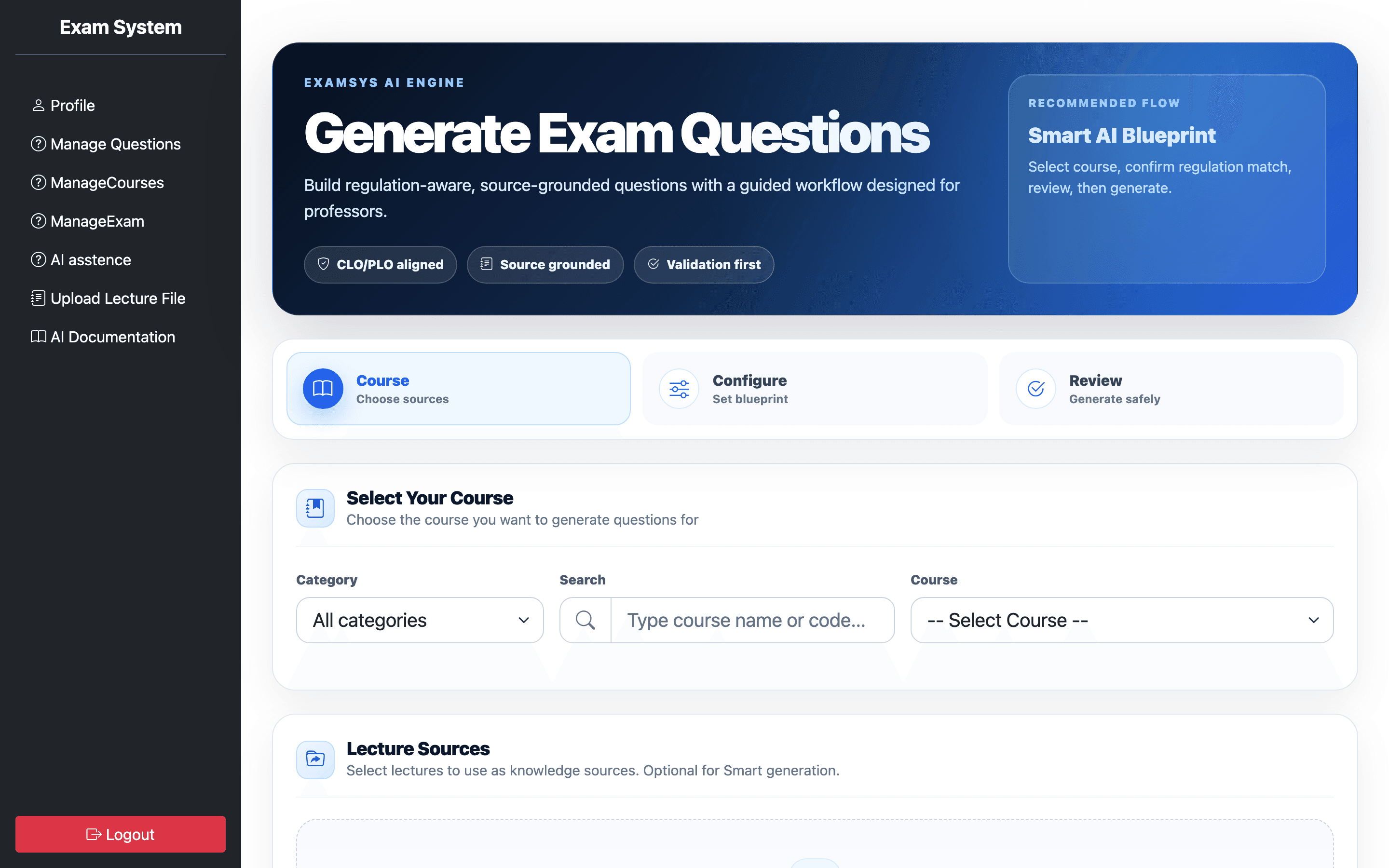 Qbanker AI question generation workflow